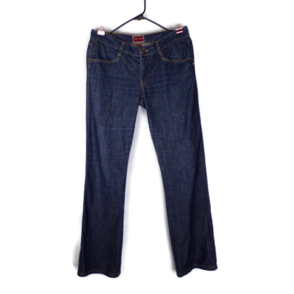 Womens Tommy Jeans Red Label Size 7 Dark Wash Bootcut   3259